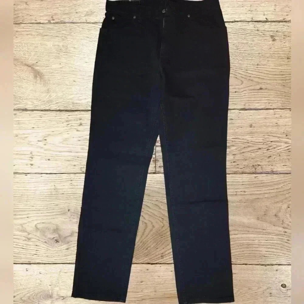 VINTAGE NWT 90s Lee Riders Regular fit straight leg USA made black 34x34